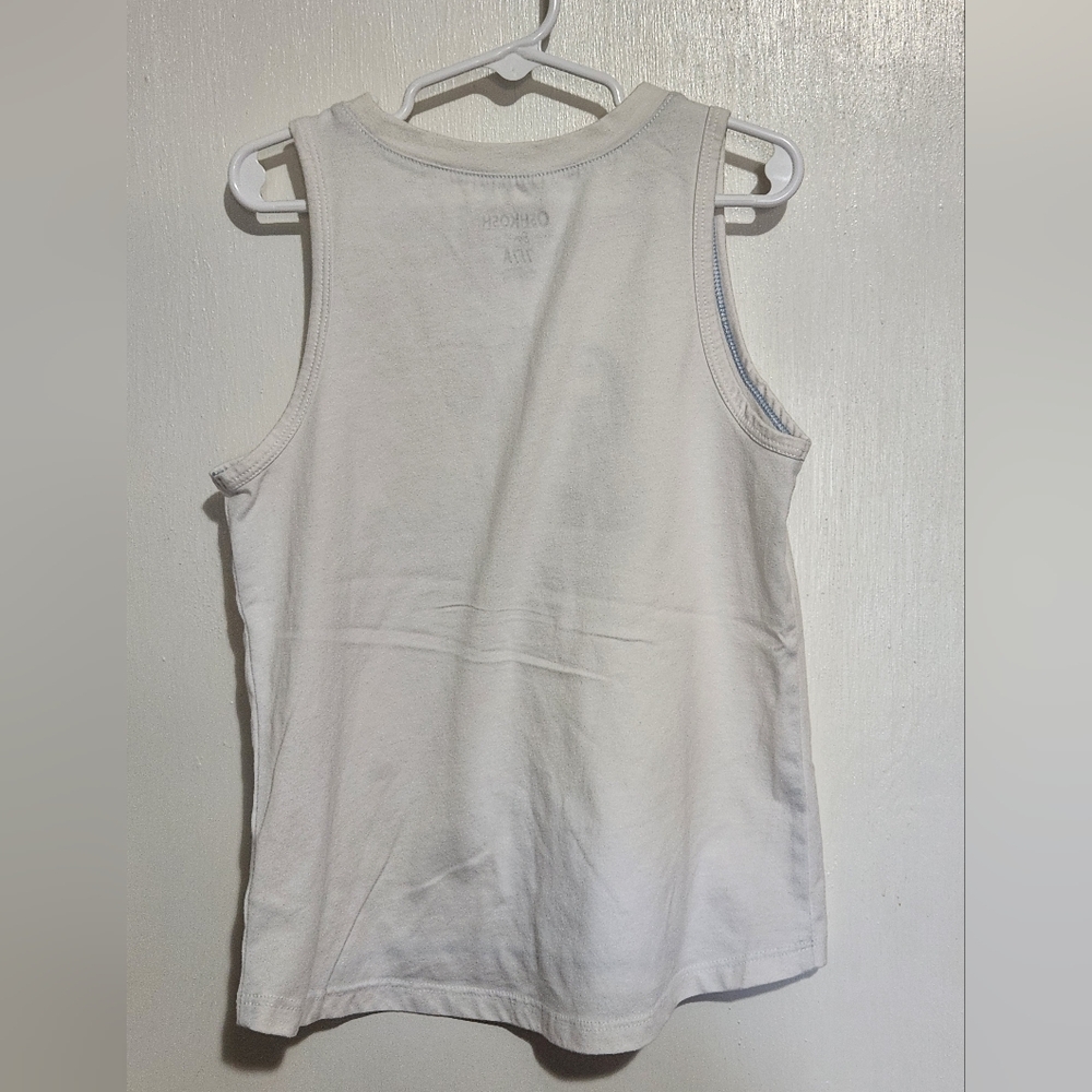 🌎 Osh Kosh Size 7 "Girls Make Waves" Tank Top - Picture 5 of 5